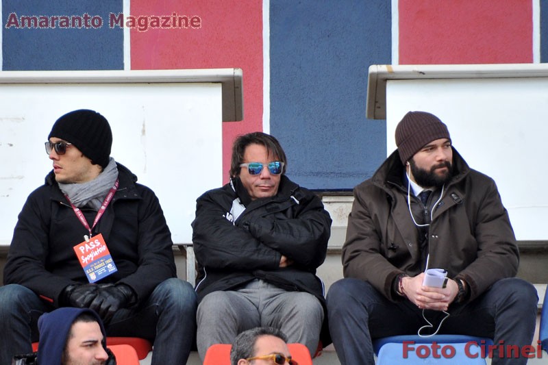 Capuano in tribuna per squalifica insieme al team manager Cerquozzi e al Ds Ciardullo